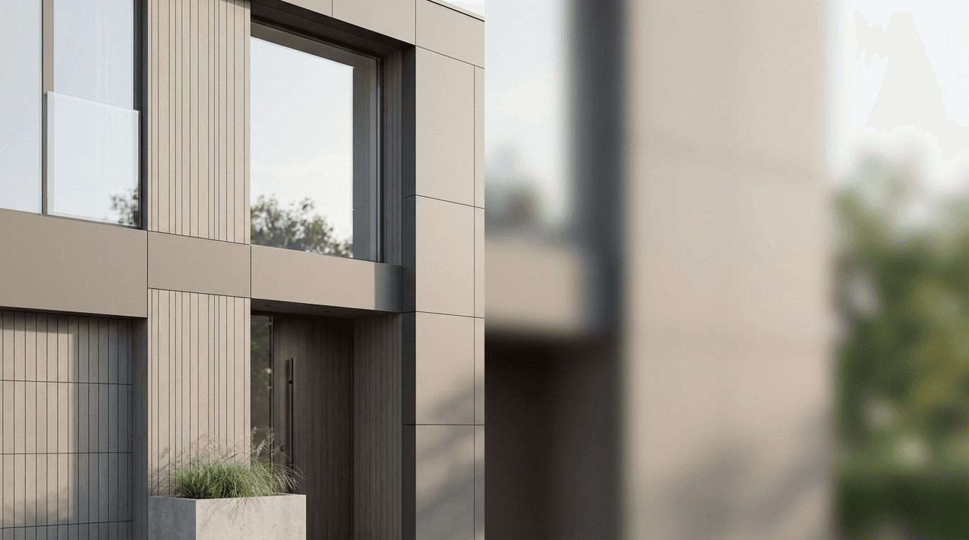 Finished exterior painting quality